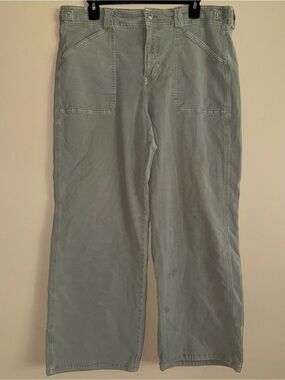 American Eagle Light Green Stovepipe Jeans Size 14 SHORT